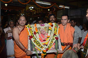 Prayers for the proposed project during Rath Yatra - GSB Seva Mandal, Mumbai
