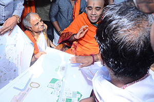 HH Swamiji with members at Varsave land - GSB Seva Mandal, Mumbai