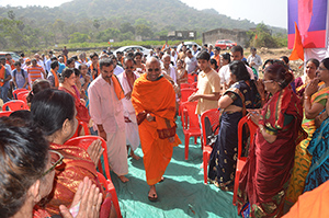 HH Swamiji's visit to Varsave project land - GSB Seva Mandal, Mumbai
